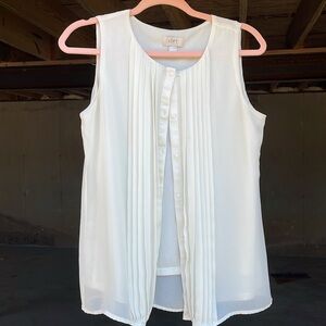 LOFT 2 layered blouse